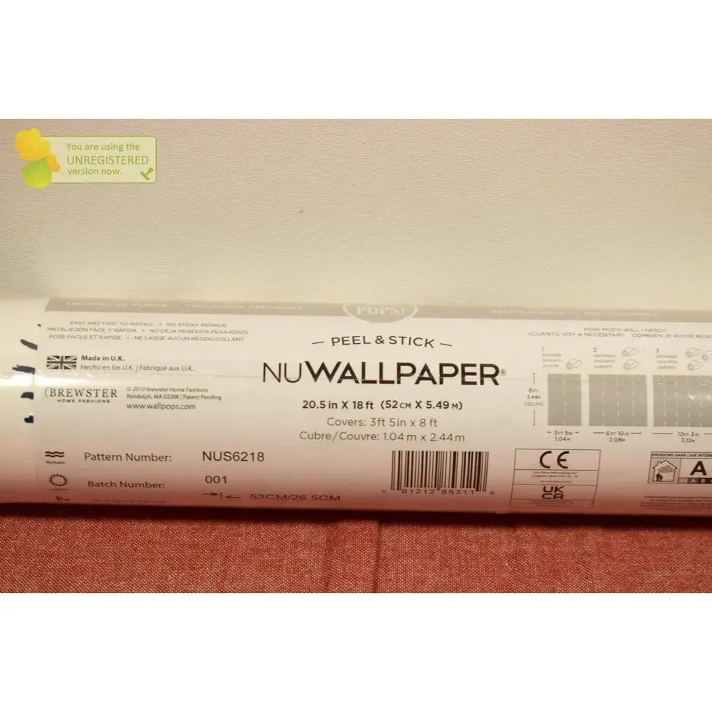 Brewster Peel and Stick 1pc Wallpaper Roux Blue